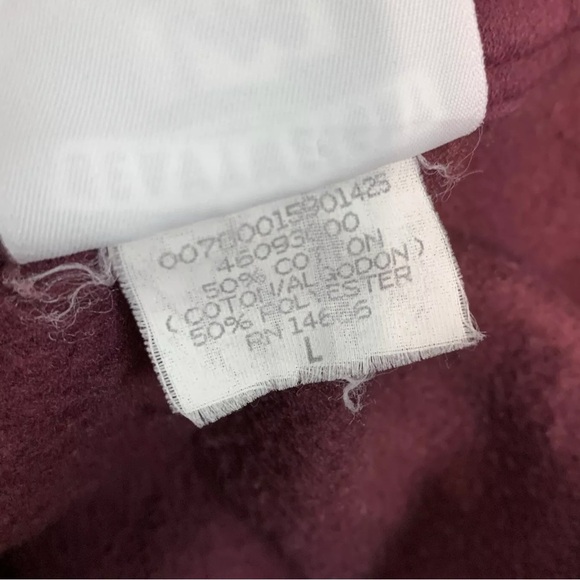 Vtg Lee Heavyweight Embroidered Horse Carousel Sweatshirt Burgundy Size Large - Picture 6 of 7